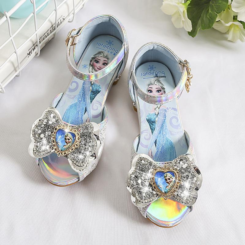 Toddler Girls' Summer Bowknot Princess High Heel Sandals