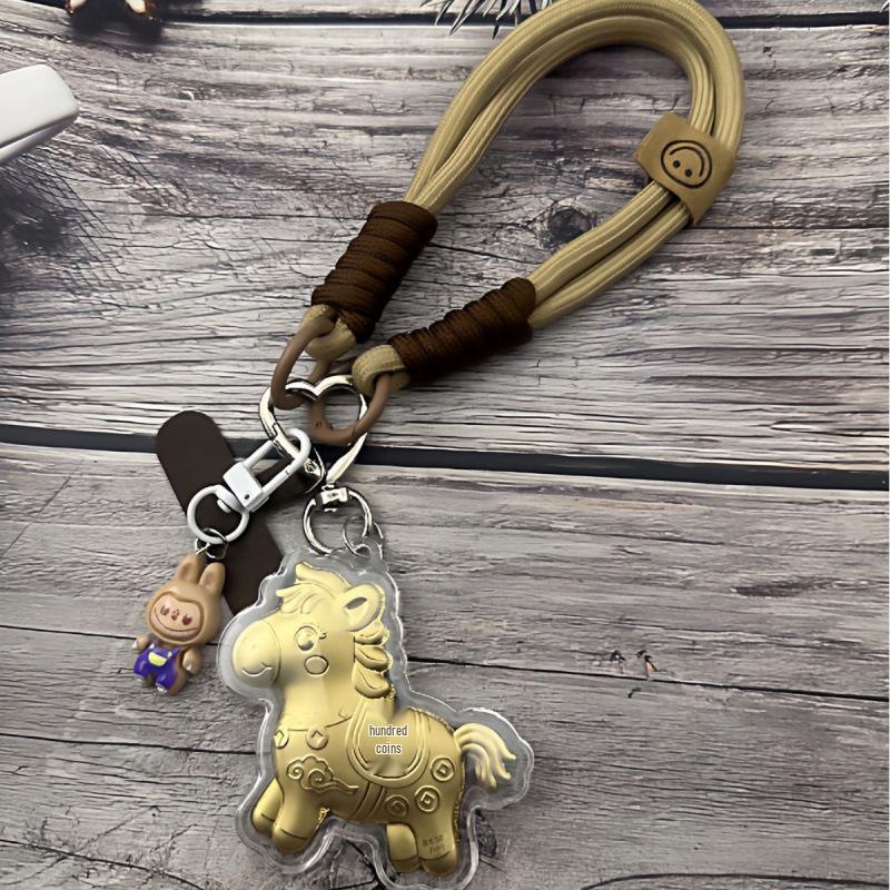 Instant Prosperity 999 Gold Keychain & Bag Charm Without Gold