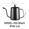 Coffee Hand Brewing Pot 250/350/600ML Stainless Steel Long Gooseneck Coffee Pot Kettle For Induction Stove Tops Kitchen Tools