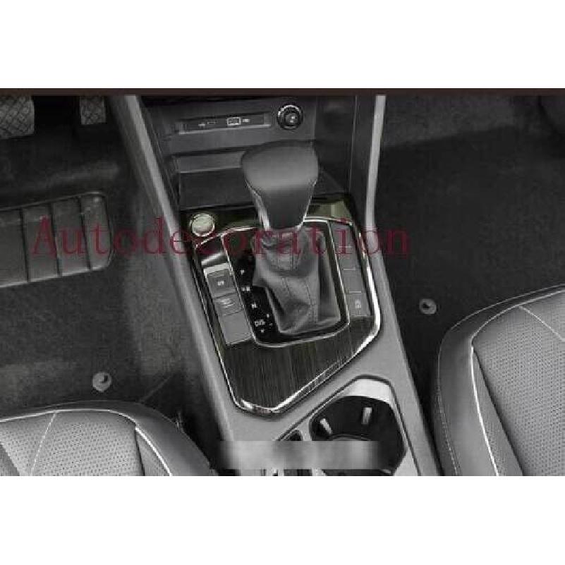 Black Titanium Center Console Gear Shift Panel Trim For VW Tiguan 2018-2022 2023