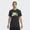Nike Letter Logo Print Crew Neck T-Shirt Men Tops Black FB9789-010