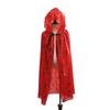 Kids Adult Cloak with Hood Halloween Costume Hooded Cloak with Bloody/Spiders Decors Cosplay Vampires Witch Cape Gifts