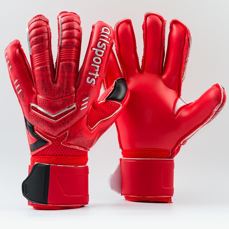 "Thickened Latex Goalkeeper Gloves with Finger Protection for Kids and Adults”
