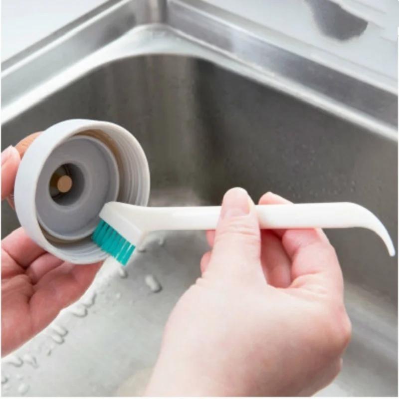 2pcs Milk Bottle Cleaning Cup Glass Washing Brush Suit Groove Gap Scrub Tool