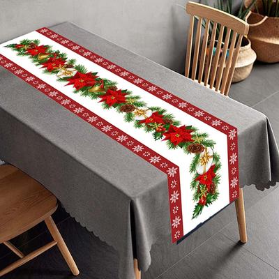 Camino de mesa navideño: elegante decoración navideña para el comedor