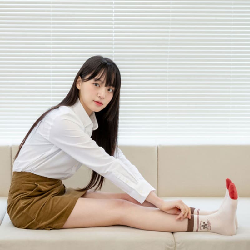 NMOO.OU NMOO.OU_S34_NMOO SIGNATURE SOCKS_beige