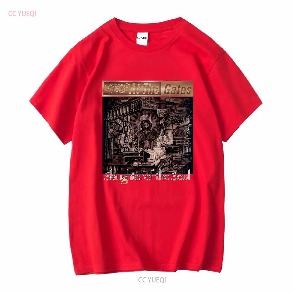 At the Gates Slaughter of Soul Rare Death Metal Band T Shirt L vintage Washed Stylish fashion designer clothes Breathable