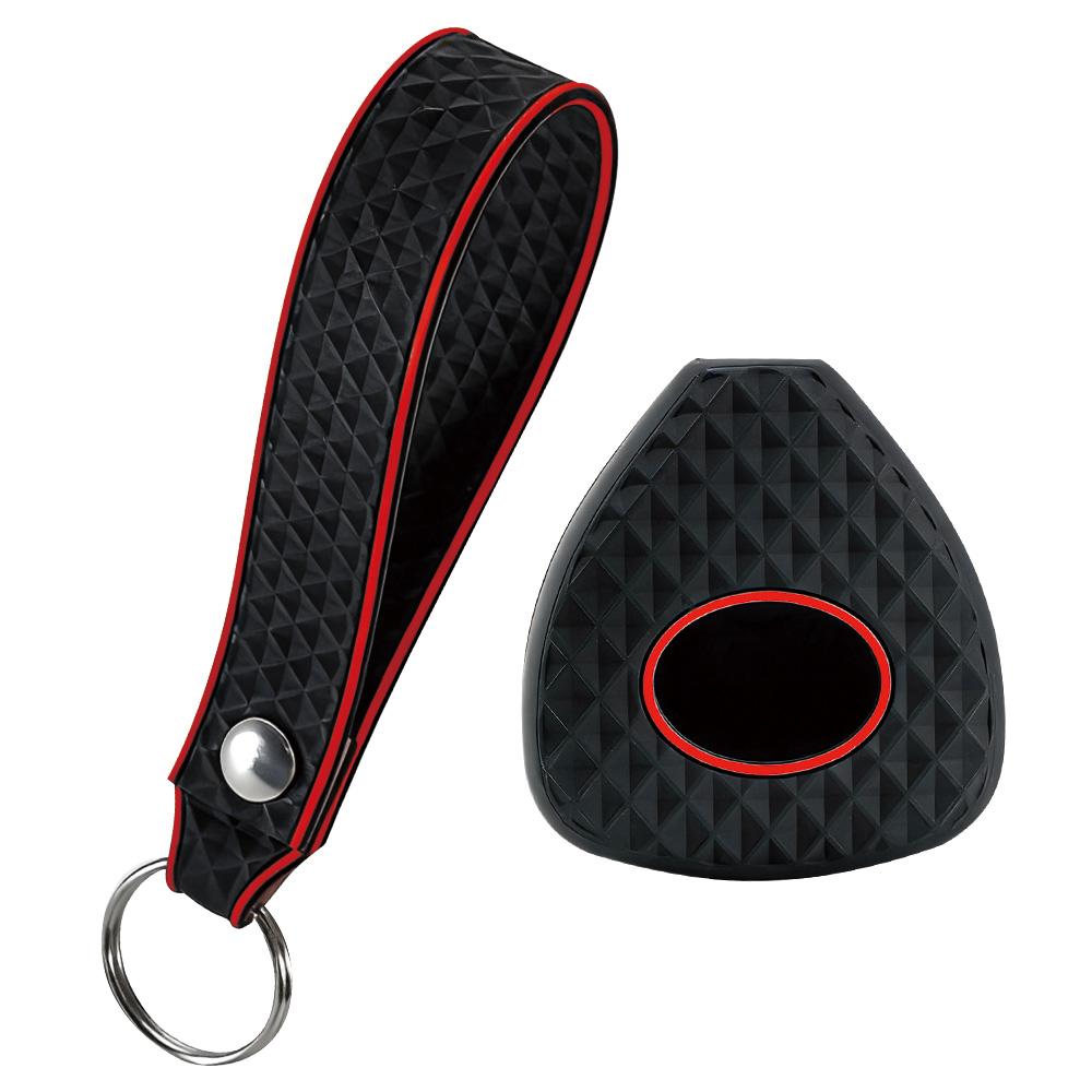 Keychain Silicone Car Key Case Cover For Toyota Auris HiLux Corolla Fortuner Prado Verso Camry Yaris Vitz Vios Ractis 2/4 Button