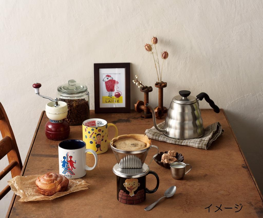 Aito Raymond Savignac Mug [Dop] 320ml Large Art Retro Cup, Stylish Coffee Mug, Birthday Gift for Men and Women, Dishwasher Safe, Made In Japan, 274003