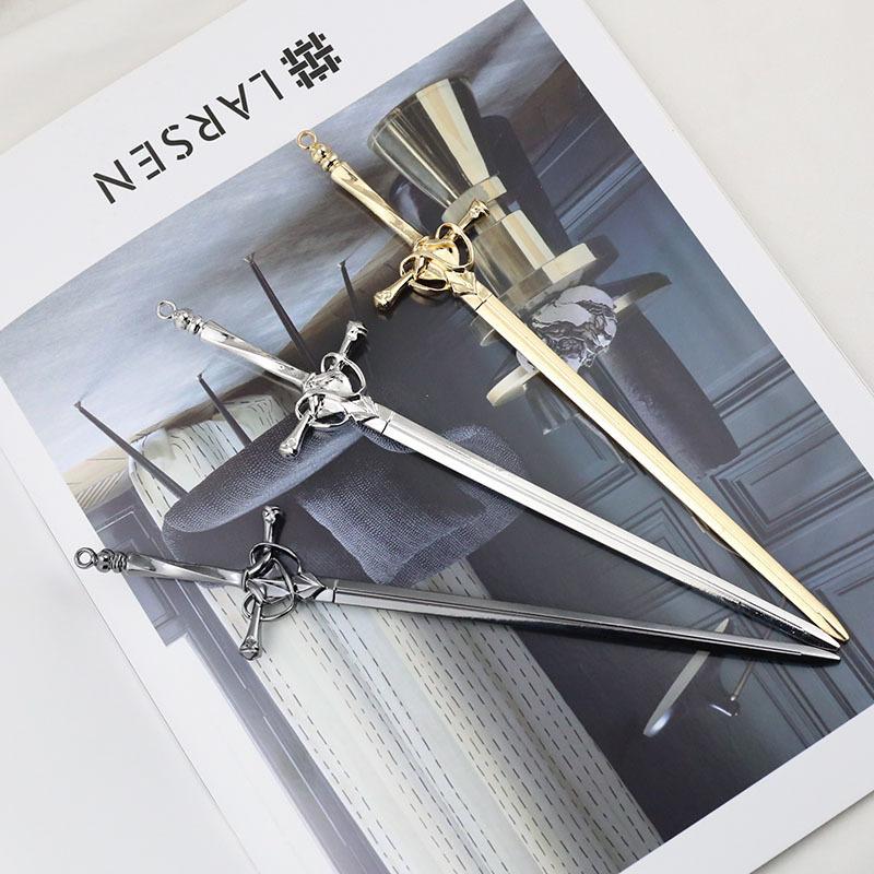 Hanfu Hairpin Female, Retro Chinese Sword Pendant with Tassel Design, Classical Personalized Hair Ornament, Pan Hair Decorative Item.