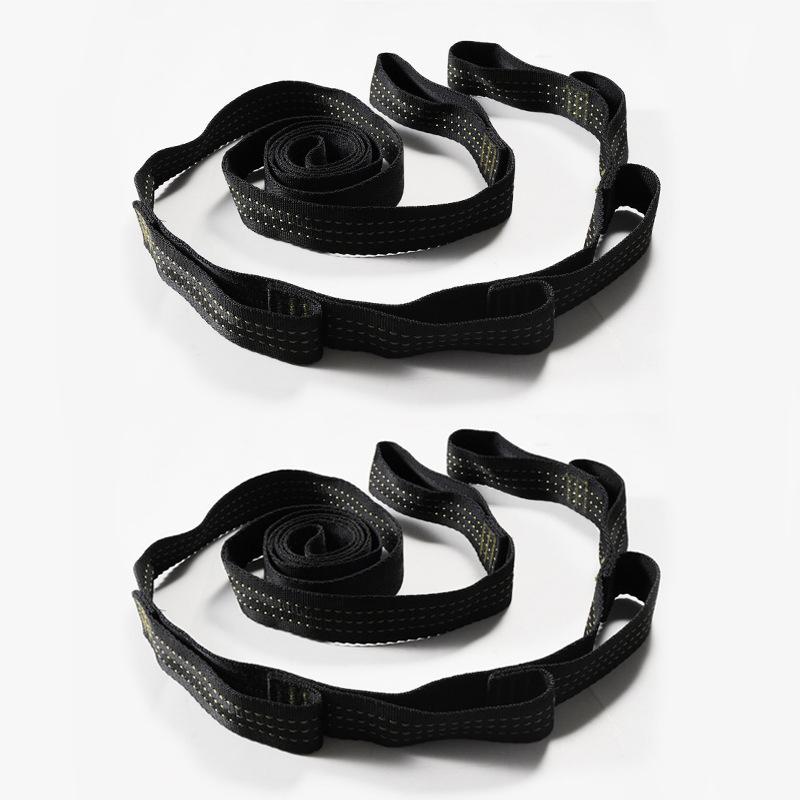 2 Stück Spezielle Verstärkte Polyestergurte 5-Ring Hohe Tragfähigkeit Stachelige Hängematten Gurte Für Outdoor Camping Hängematten Gurte