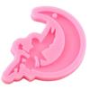 Silicone Angel Fairy Moon Resin Mold - Semi-Circular, Irregular Shape for Jewelry Making, Beaded & Handmade Crafts, Fairy Garden