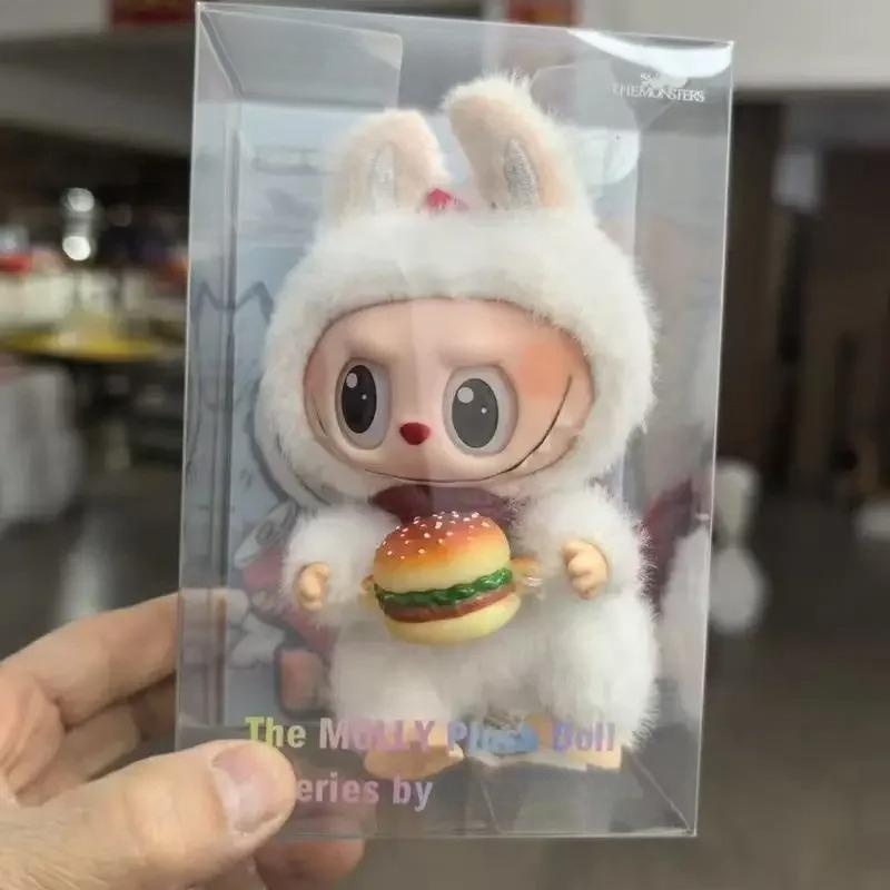 New Labubu Eat A Burger Together Vinyl Series Blind Box Anime Kawaii Figure Room Decoration Mystery Box Kid Gift