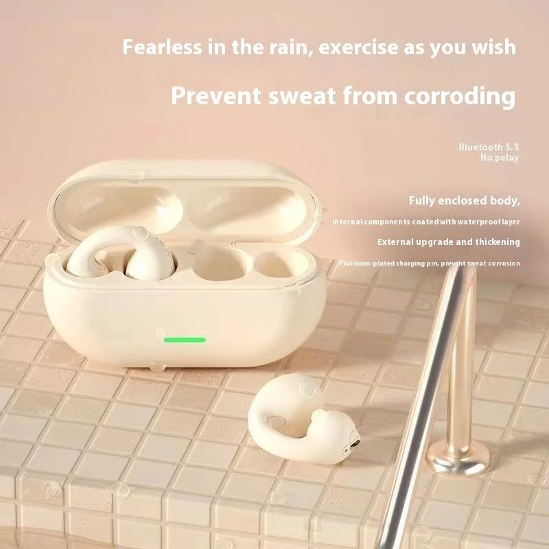 Xiaomi Bone Conduction Wireless Earphones HiFi Stereo Sound Sports Headphones Waterproof with Built-in Mic for Gaming Music Daily Use