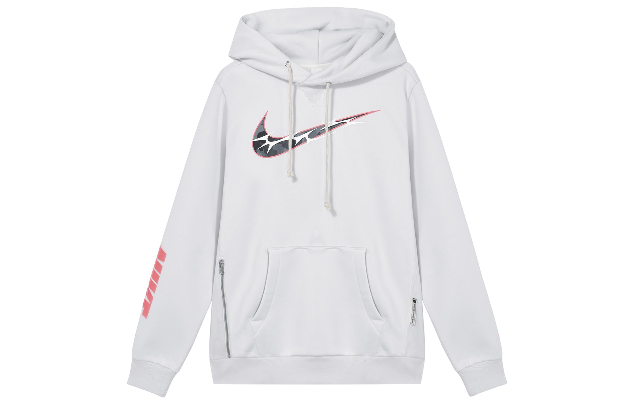 Nike Therma FIT Standard Issue Casual Comfortable Warm Fleece Lined Hooded Sweatshirt Men s Light Silver Gray HQ4746-016 XL