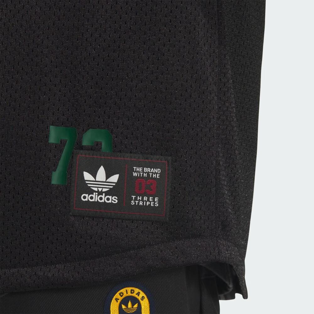 Adidas Originals Unitefit Color Block Knopf Weich Hautfreundlich Kurzarmhemd Unisex Hemden Schwarz Dunkelgrün JN0767