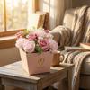 Artificial Soap Flowers Box Scented Carnation Bouquet Home Ornament for Wedding Bridal Party Decoration
