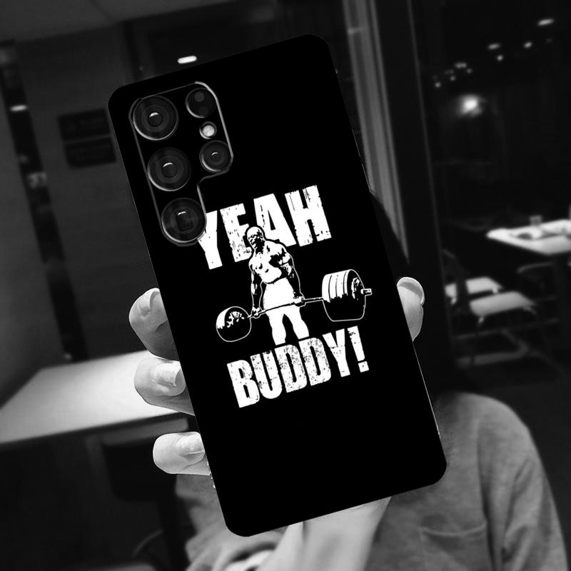 Bodybuilding Gym Fitness Case For Samsung Galaxy S23 S22 S21 Ultra S20 FE Note 10 20 S8 S9 S10 Plus Phone Cover