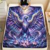 1Pc Phoenix Print Flannel Blanket, High Quality Comfortable for All Seasons, Home Decor, Warmth and Comfort, Perfect for Christmas Gifts