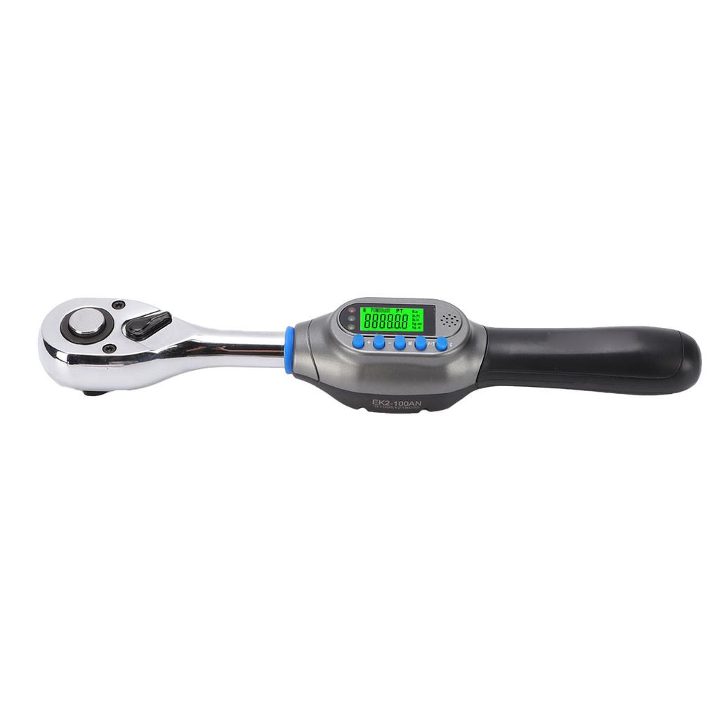 Digital Torque Wrench 1 2in 5 100N.m Electric with Sound Light Reminder + 2percent Accuracy 5 Units 2 Modes 10 Sets