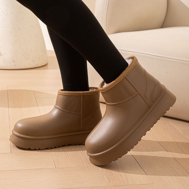 Fashion Winter Waterproof Women's Snow Boots Plush Platform Ladies Shoes Comfortable and Elegant Boot Warm Fashion 2025 Work Hot Booties