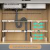 Retractable Under-Sink Kitchen Cabinet Storage Rack