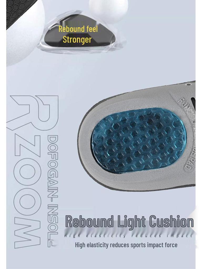 Pánské sportovní vložky tlumící nárazy z EVA - Prodyšné, absorbující pot, deodorizační, s podporou klenby pro ochranu nohy