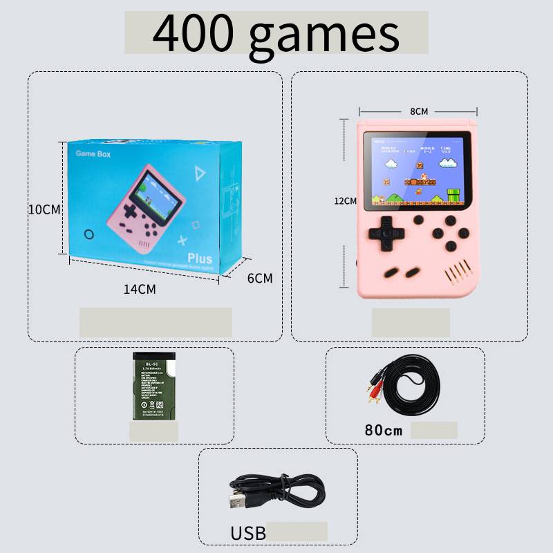 Retro Video Handheld Game Console Gameboy Builtin Classic Games Kids Gift Fun