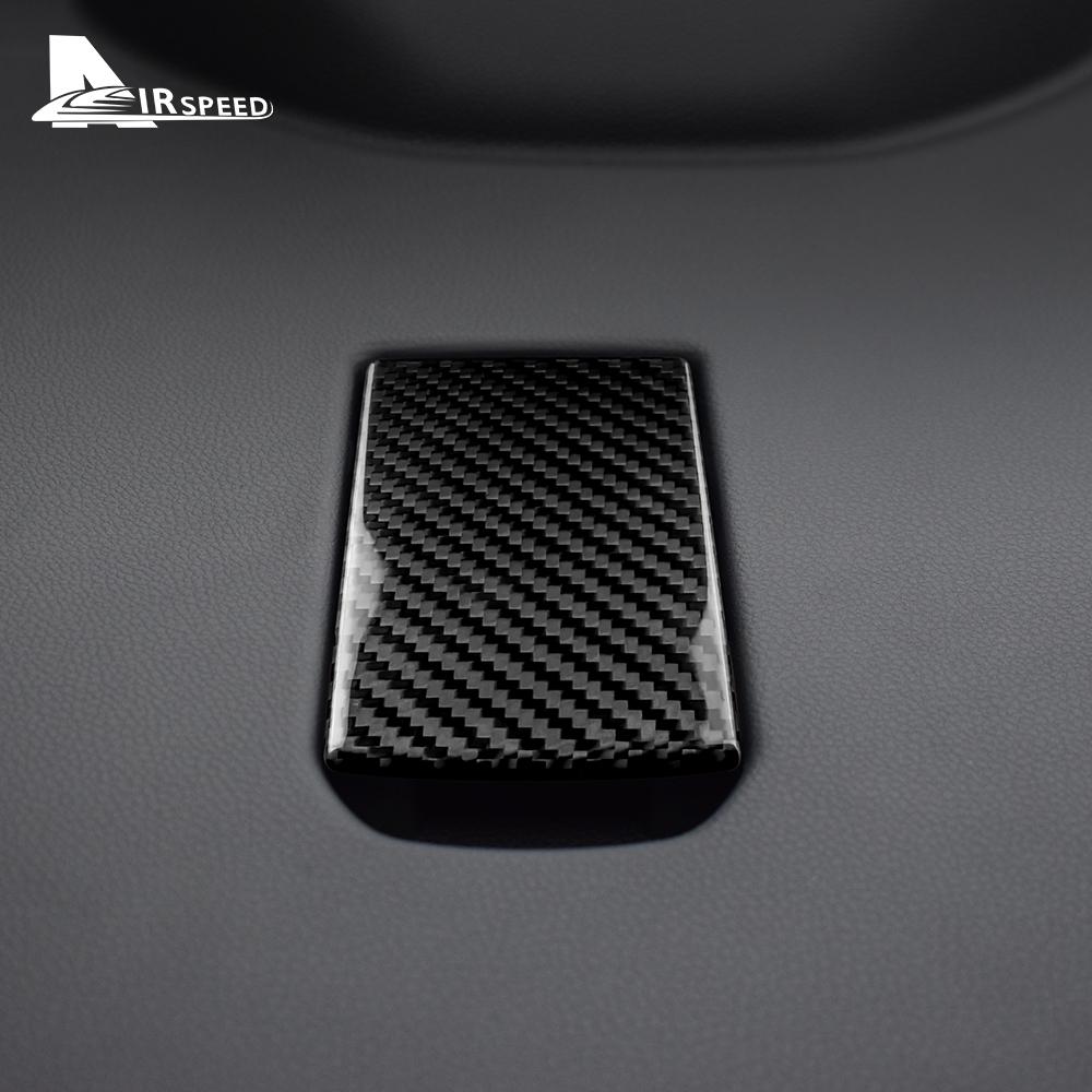Real Hard Carbon Fiber Sticker For Subaru WRX 2022 2023 Car Rear Child Seat Hook Plate Dry Carbon Interior Cover Accessories