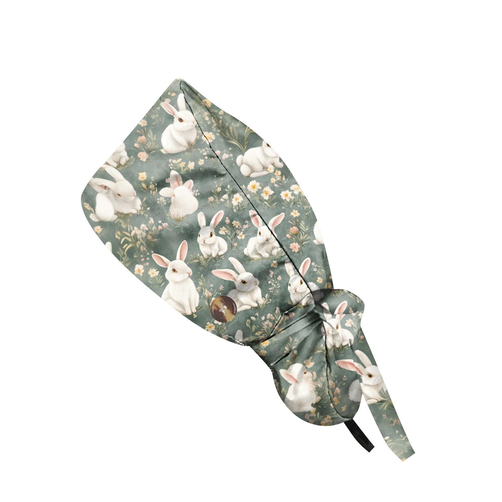 

Модная рабочая кепка с пасхальным принтом, повседневная женская кепка с хвостиком, кепка с мытьем, кепка Baotou One Size