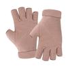 Winter German Velvet Half-finger Gloves Driving Office Wrist Fit Solid Color Half-finger Leakage Velvet Thermal Gloves