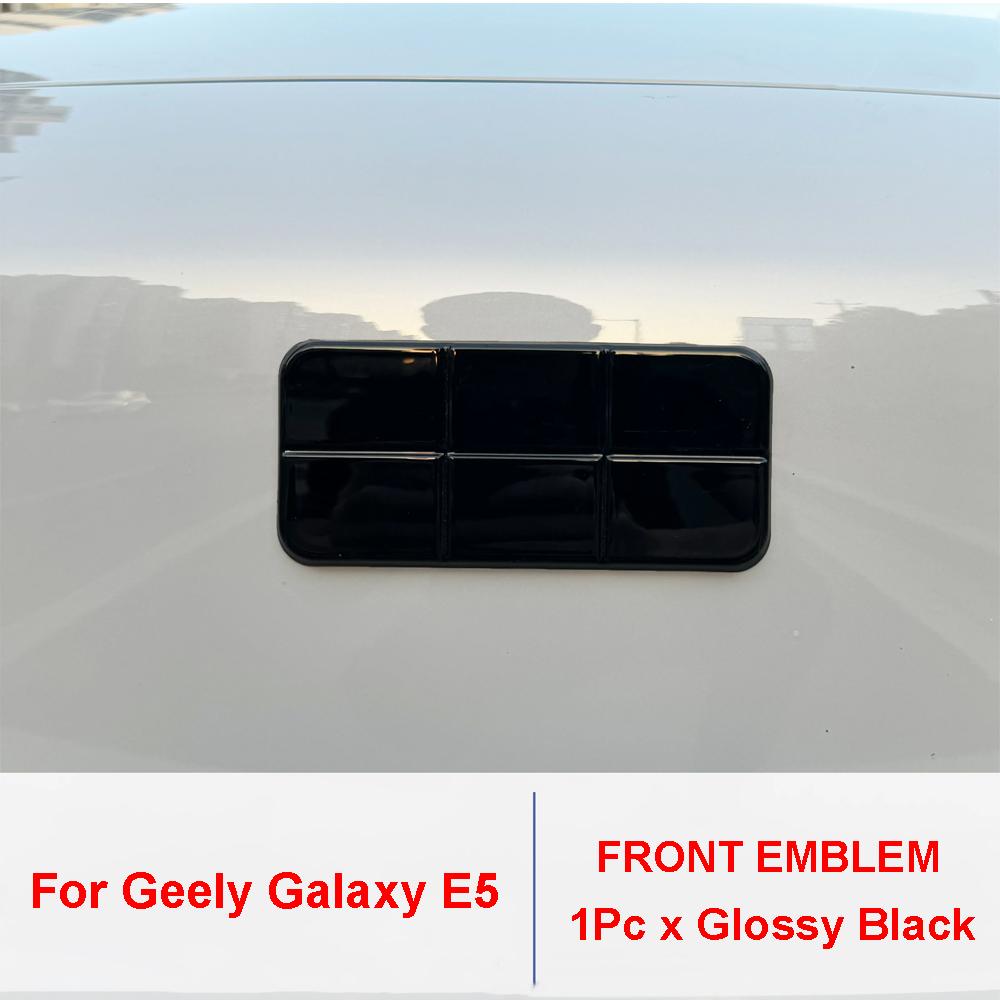 For Geely Galaxy E5 EX5 Car Emblem Blackening Modification Accessory Black Warrior Decor Steering Wheel Emblem Front Car Emblem