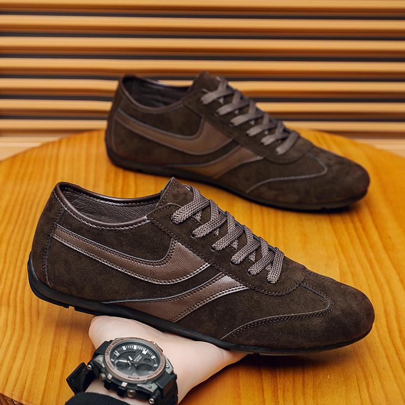 

Fashion Men s Casual Sneakers Comfortable Non-slip Male Walking Running Shoes Breathable Lightweight Slip-on Suede Casual Shoes 39