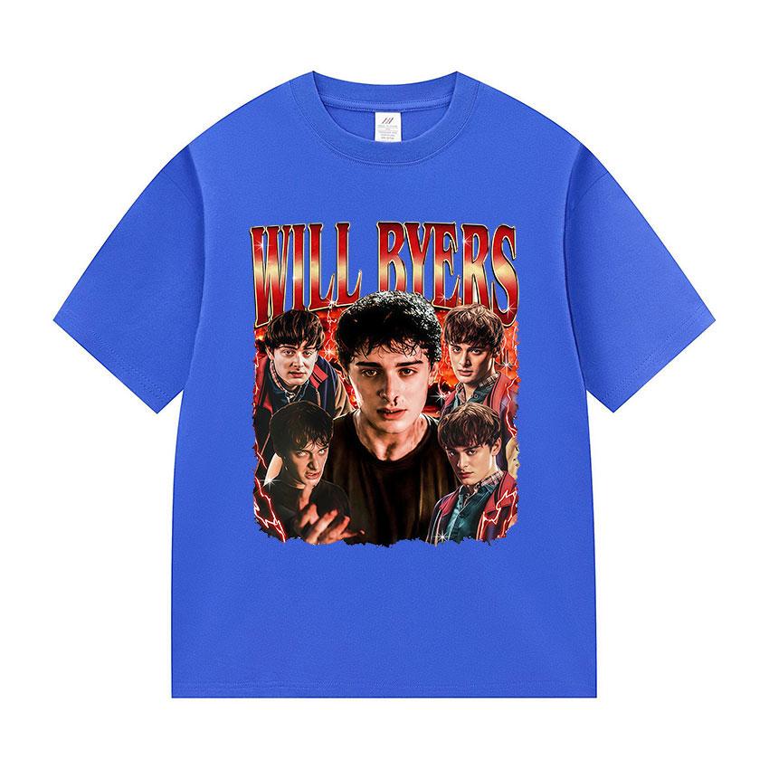 Tv Series Will Byers Graphic T Shirt Unisexs Vintage High Quality Fashion Tshirts Unisex 100 Cotton Short Sleeve TShirt Streetwear
