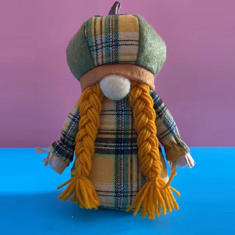 2 Pezzi Gnomi Autunnali In Peluche Con Zucca – Decorazioni Fai Da Te Per Ringraziamento E Raccolto, Altezza 51 Cm - 4