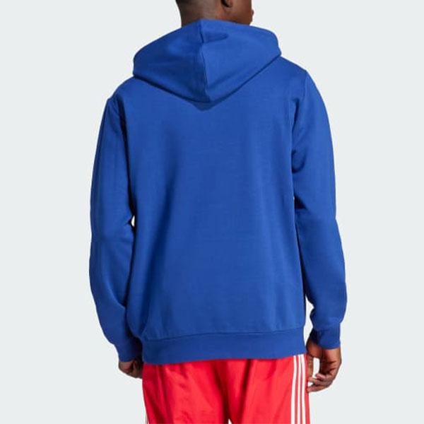 Adidas Spain Dna Hoodie Logo Embroidery Pullover Men Hoodies Blue IU2126