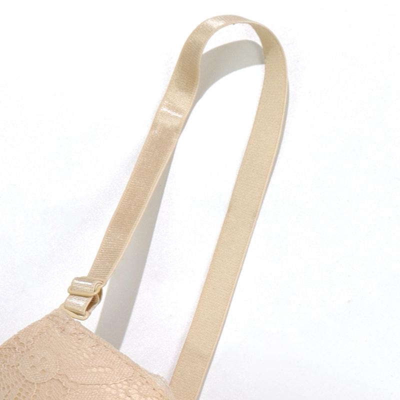 Sujetador Push Up de Encaje para Mujer Diseño Hueco en la Espalda Tirantes Ajustables Con Aros Cómodo para el Uso Diario Sujetador para Mujer