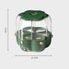 Grains Separate Storage Box Rotating Rice Bucket Food Grade Household Bean Storage Tank Large 6.5kg Green
