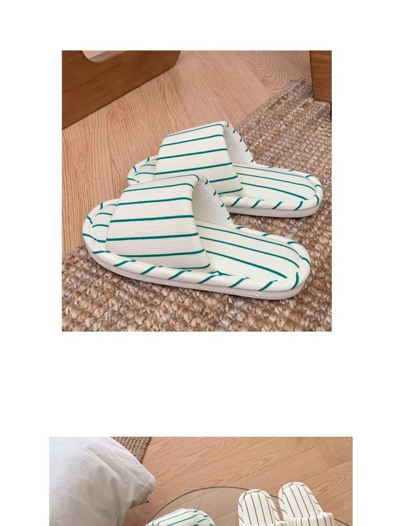 Four Seasons Linen Floor Mop Slippers - Women's Spring/Autumn & Men's Summer, Non-slip Cotton Linen for Indoor Use