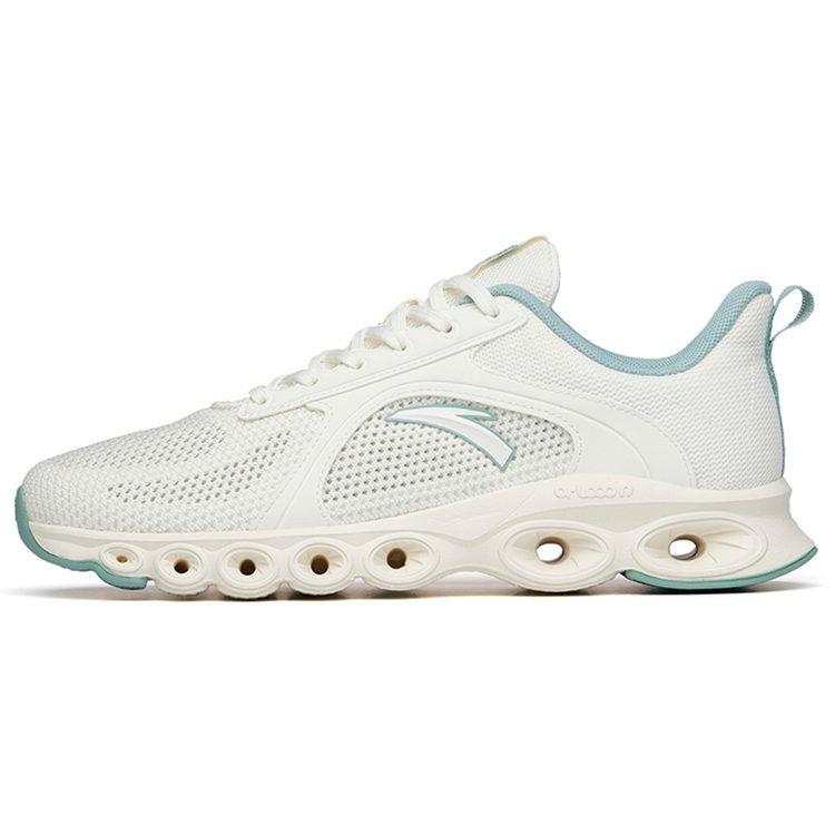 Anta Cushioning Slip Resistant Abrasion Resistant Breathable Low top Running Shoes Men's White 112225581-1