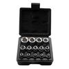 1 Set Female E Torx Socket Set With Case 1/4, 3/8 1/2 In. Drive E4-E24 External Torque Star Socket Kit 14Pcs
