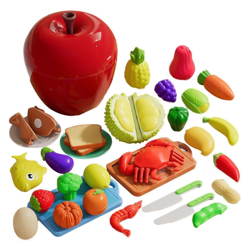 Cutting Play Pretend Food Role Playing Pretend Play Kitchen Pretend Food Set for