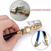 Portable Inflatable Pump for Car Tire Air Chuck Inflator Pump Valve Connector Clip-on Adapter Car Brass 8mm Tyre Wheel Valve