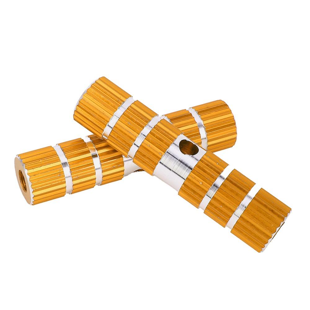 1 Pair 100mm Bike Pegs Aluminum Alloy Rear Bike Pegs Bicycle Foot Pegs Cycling Replacement Part