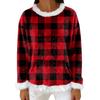 Women's Casual Fleece Sweatshirt  Long-Sleeve Round  Neck Casual Comfortable Loose-Fit Lightweight Women's Flannel Sweatshirt