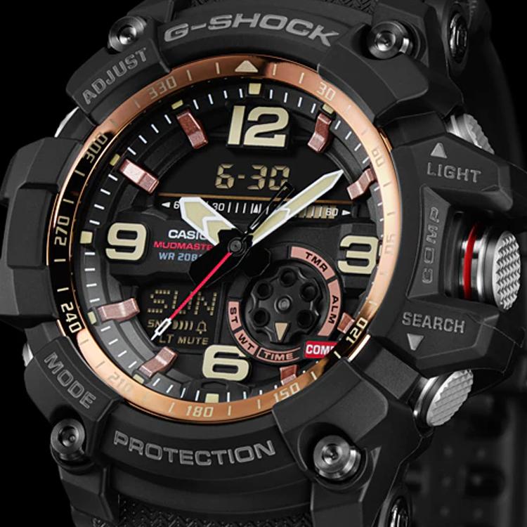 Casio G SHOCK Land Collection Quartz Movement Watch Men's Watches Black Dial GG-1000RG-1A