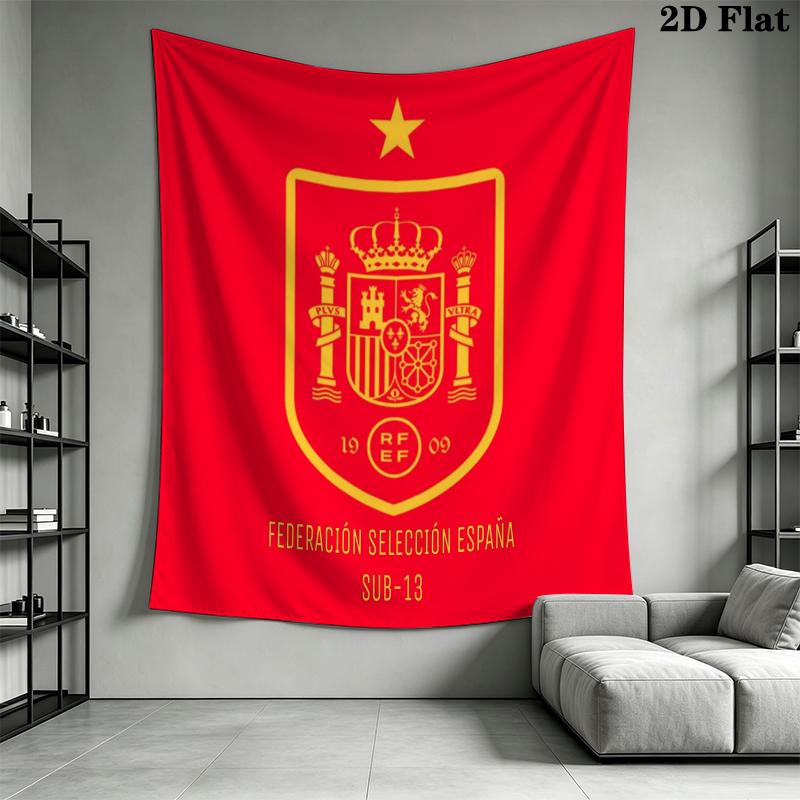 La Roja Wall Tapestry Aesthetic Wall Hanging Printed Fabric Blanket Decorative Tapestries for Bedroom Living Room Home Decor