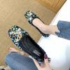 Versatile Flat-bottomed Comfortable Women's Doudou Shoes Women's Spring and Summer Fashion Sequined Soft-soled Shallow-mouth Ladyshoes Single Shoes