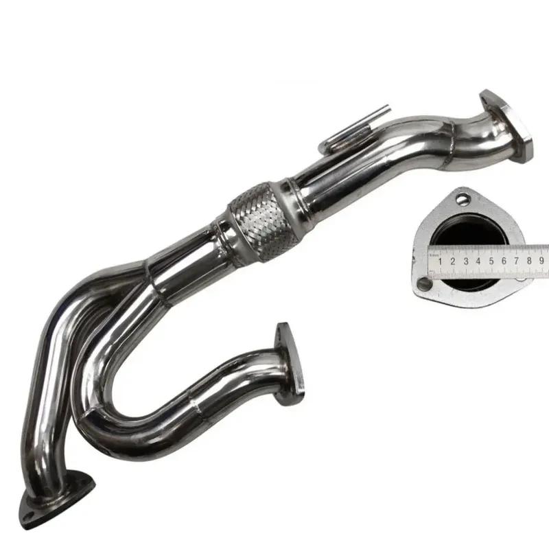MT001029 52083496 Stainless Steel Exhaust Header For Nissan Altima VQ35DE V6 3.5L 2002-2006 Manual Models Sliver