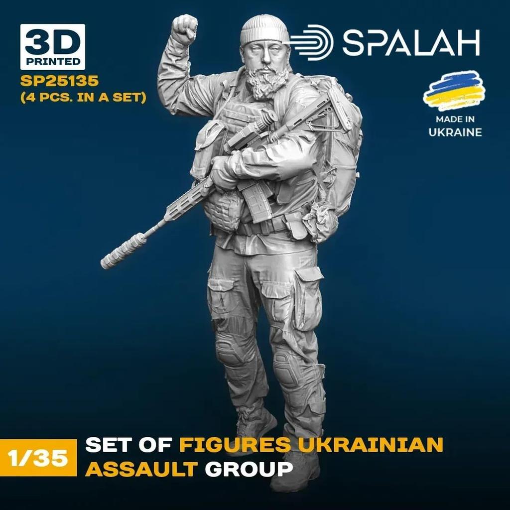 Sparach Ukrainian Assault Troops Set Resin Kit SPU25135 1/35 (person)